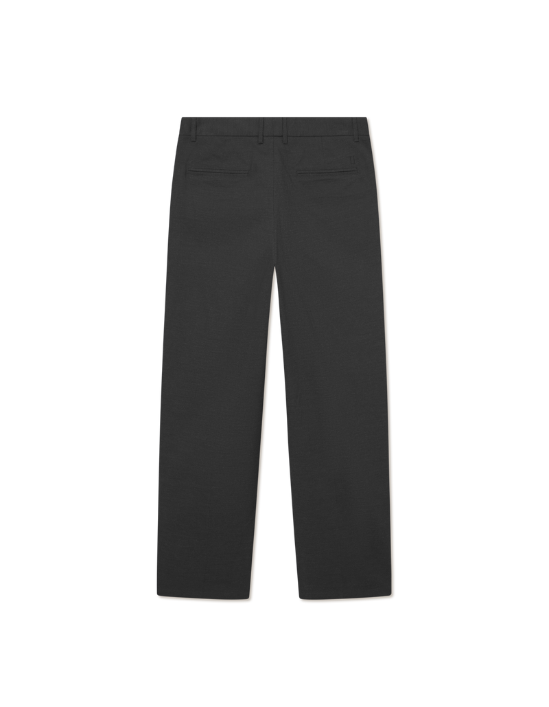 Como Slack Slub Suit Pants - Black