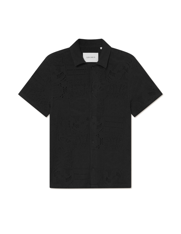Hector Lace SS Shirt - Black
