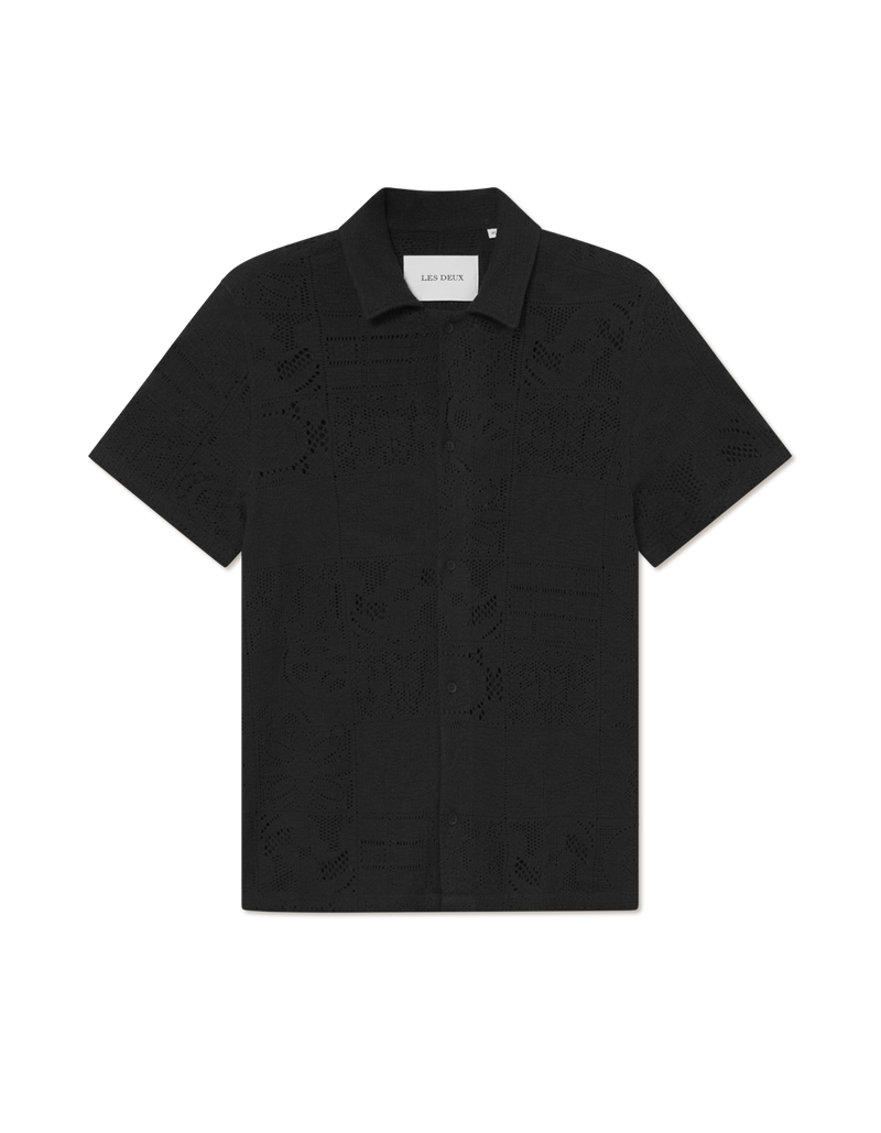 Hector Lace SS Shirt - Black