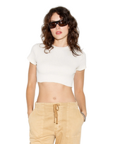 Cropped 60's Slim Tee - Vintage White - BLVD