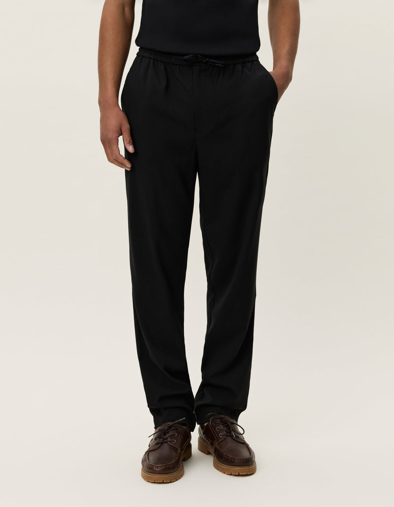 Como Tapered Drawstring Pants - Black