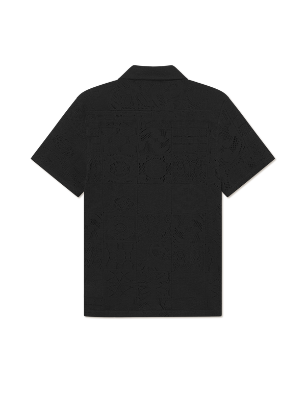 Hector Lace SS Shirt - Black