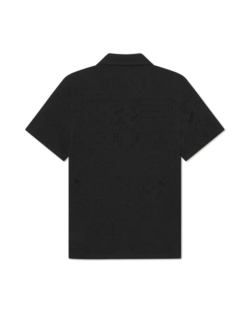 Hector Lace SS Shirt - Black