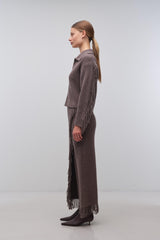 Casey Midi Skirt - Mushroom Melange