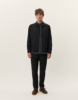 Como Coach Slub Jacket - Black