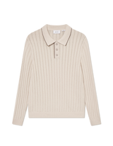 Bogart Rugby Polo Knit - Ivory