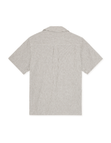 Lukas Stripe Cotton Linen SS Shirt - Teak - BLVD
