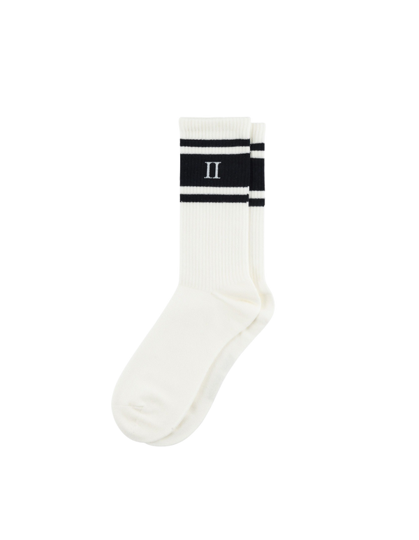 William Stripe Socks - Ivory