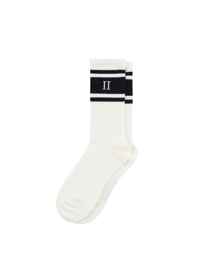 William Stripe Socks - Ivory