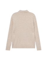 Gustav Squared Structure Polo Knit - Light