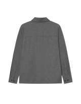 Layton Mouliné Overshirt - Grey