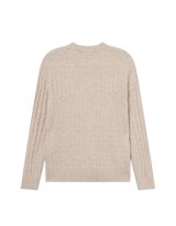 Gustav Squared Structure Knit - Light Sand