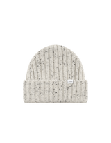 Wells Fleck Rib Beanie - Snow