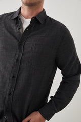 Wyatt - Black Chambray