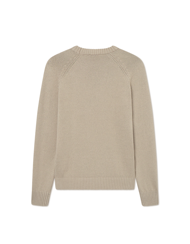 Brad Roundneck Knit - Dark Sand