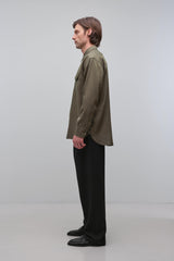 Carter Refined Workwear Shirt - Dark Olive - BLVD