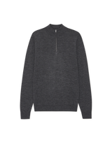 Greyson Half-Zip Merino Knit - Grey
