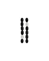 Heaven Mayhem - Edith Earrings - Black/Silver - BLVD
