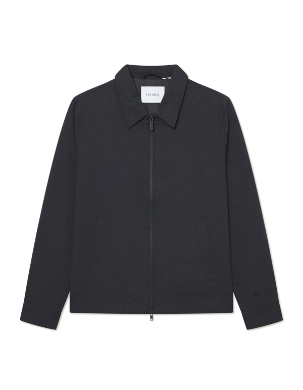 Como Coach Slub Jacket - Black