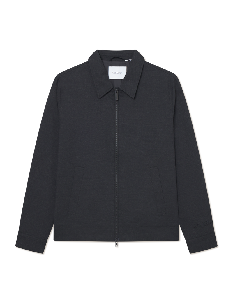 Como Coach Slub Jacket - Black