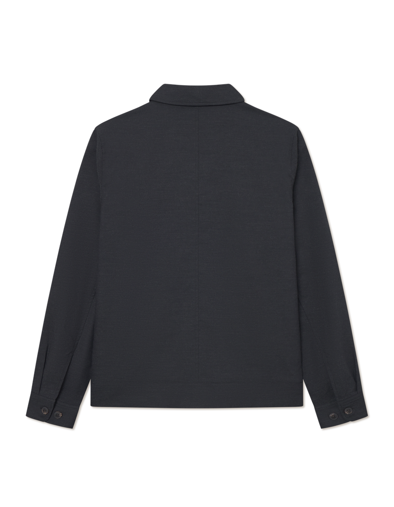 Como Coach Slub Jacket - Black
