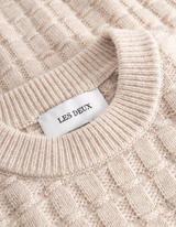 Gustav Squared Structure Knit - Light Sand