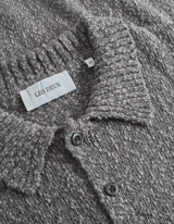 Billy Mouliné Knitted Polo - Grey