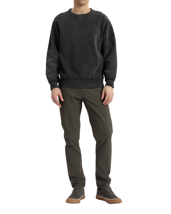 Milo Textured Crew - Dark Grey