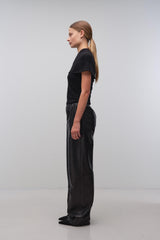 Yuki Short Sleeve Cape Top - Black