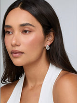 Micro Knot Earrings - Silver - BLVD