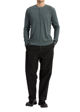 Tech Waffle Henley - Slate