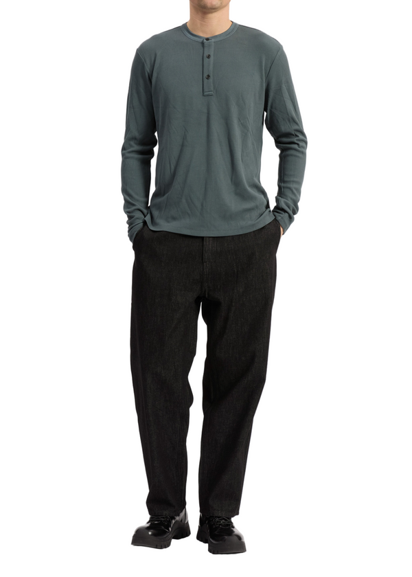 Tech Waffle Henley - Slate