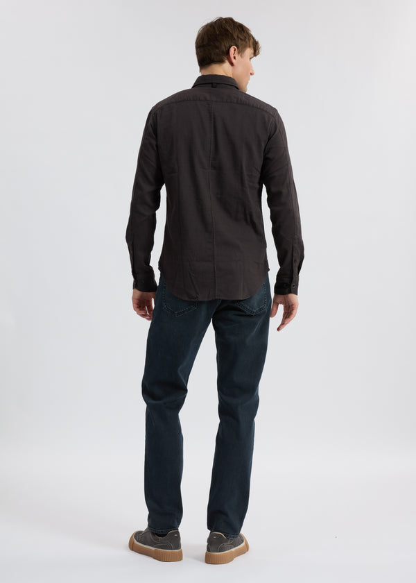 Tomlin Stretch-Cotton Dobby Shirt - Shadow