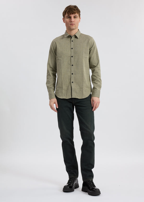 Tomlin Stretch-Cotton Dobby Shirt - Sage
