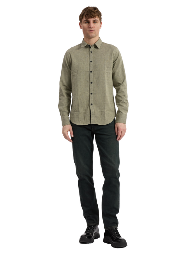 Tomlin Stretch-Cotton Dobby Shirt - Sage