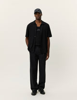 Hector Pointelle SS Shirt - Black - BLVD