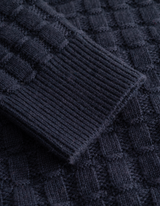 Gustav Squared Structure Knit - Dark Navy