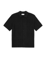 Hector Pointelle SS Shirt - Black - BLVD