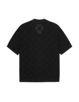 Squared Knitted SS Shirt - Black - BLVD