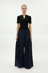 Miley Short Sleeve Top - Black