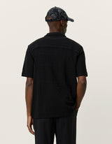 Hector Pointelle SS Shirt - Black - BLVD