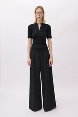 Miley Short Sleeve Top - Black