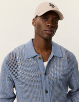 Gerald LS Knitted Shirt - Denim - BLVD