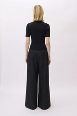 Miley Short Sleeve Top - Black
