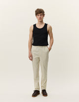 Como Tapered Slub Pants - Ivory