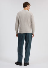 Jensen Cashmere Rib Crew - Grey