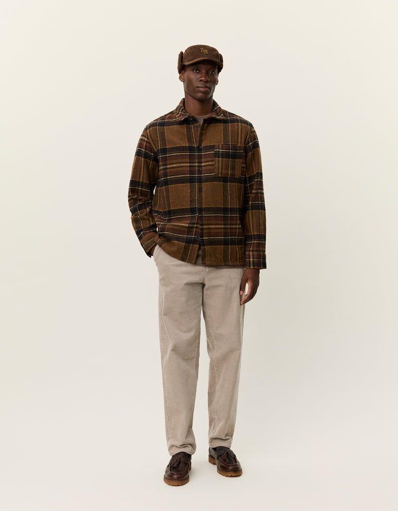 Kaleb Check Overshirt - Monk's Robe