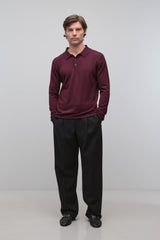 Reynolds Long Sleeve Polo - Fig - BLVD