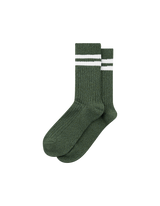 Striped Melange Socks - Duffle
