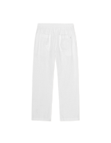 Linen Comfort Suit Pants - White - BLVD
